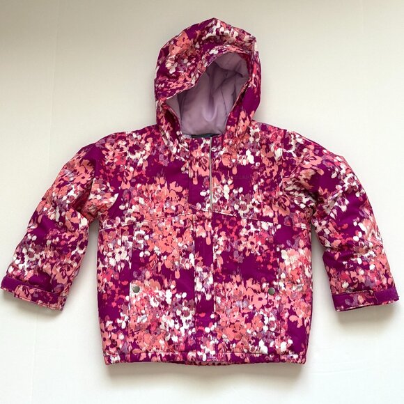 Columbia Kids Girl Buga Omni Heat Snow Jacket Size 4T Toddler Hooded Purple Pink - Picture 1 of 14